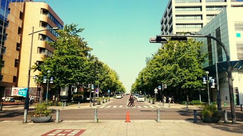 View of city street