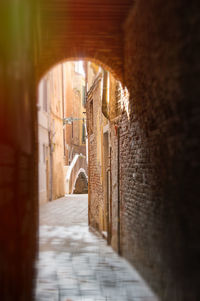 Corridor of historic building