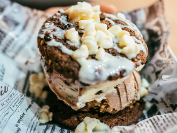 Close-up of chocolate cake