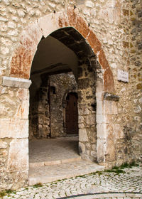 Entrance of historic building