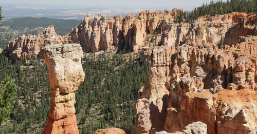 Panoramic view of rock formations