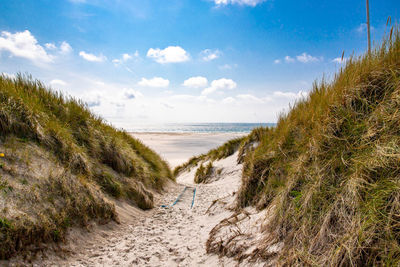 Scenic view of sea against sky