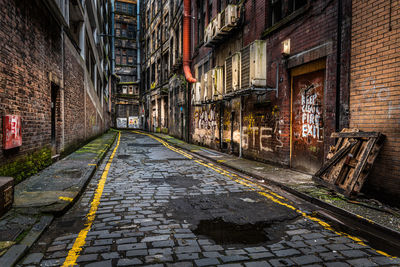 Street amidst buildings in city