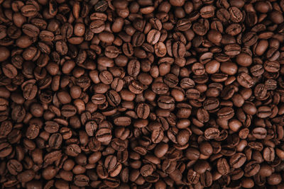 Full frame shot of coffee beans