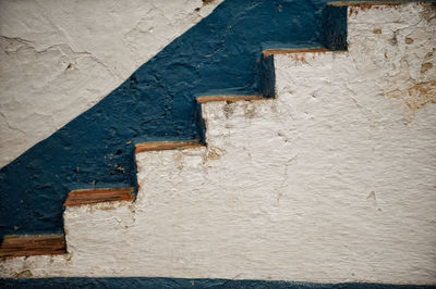 Full frame shot of weathered wall of old building