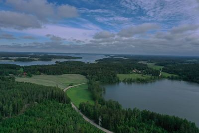 Scenic view of landscape against sky