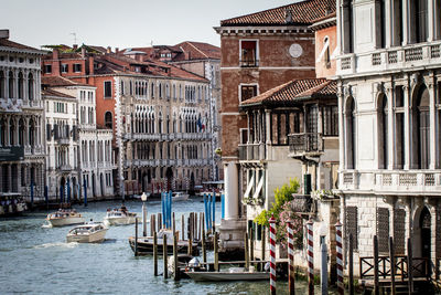 View of buildings in canal