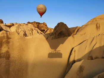 View of hot air balloon