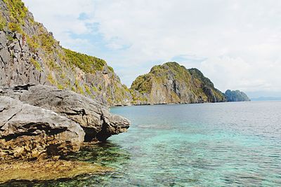Scenic view of sea against sky