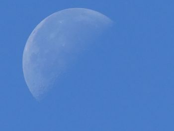 Scenic view of blue sky at night