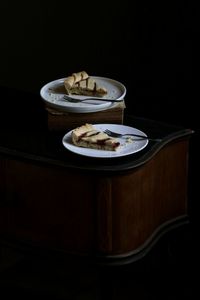 Close-up of food on table