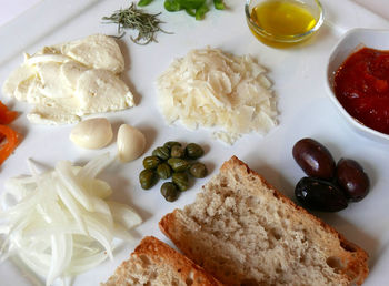 Close-up of served food