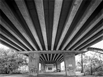 Underneath view of bridge