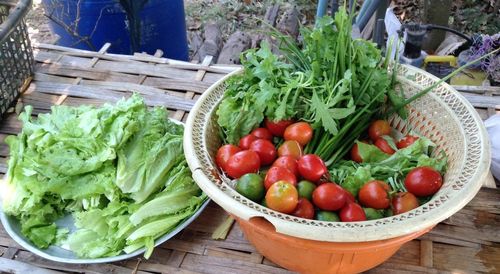 Close-up of vegetable in basket