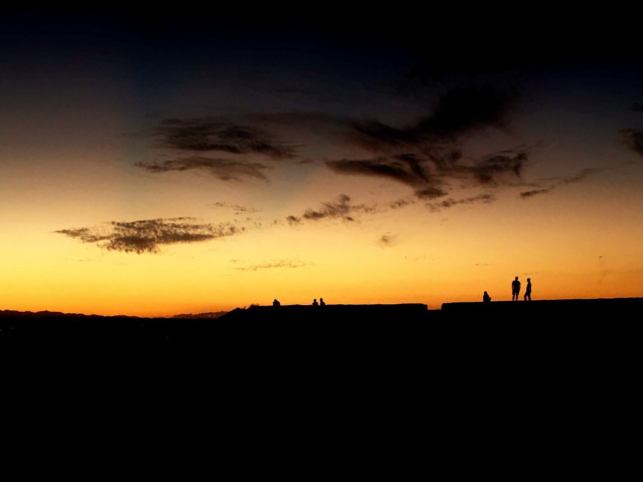 SILHOUETTE OF MAN AGAINST SKY