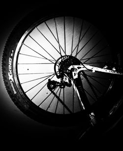 Close-up of bicycle wheel