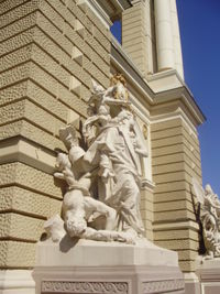 Low angle view of statue