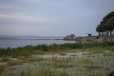Scenic view of calm sea against sky