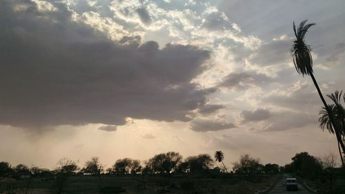 Low angle view of cloudy sky