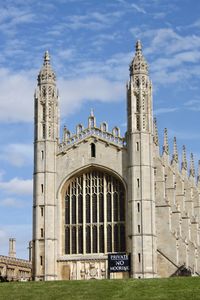 Chapel kings college cambridge viewed from the river