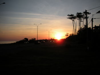 Road at sunset