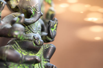 Close-up of buddha statue