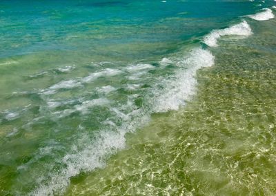 High angle view of sea