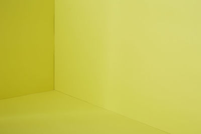 Full frame shot of yellow floor and wall