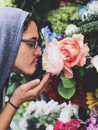 Close-up of rose bouquet
