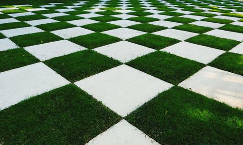 Full frame shot of tiled floor