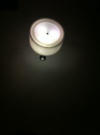 Low angle view of electric lamp