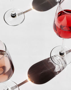 Close-up of wineglass on table