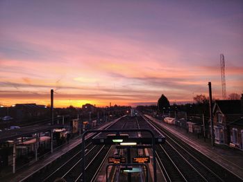 Sunrise over the tracks