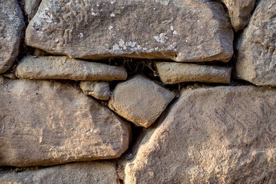 Full frame shot of stone wall