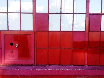 Close-up of closed door