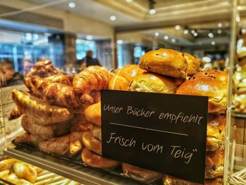 Close-up of food for sale in store