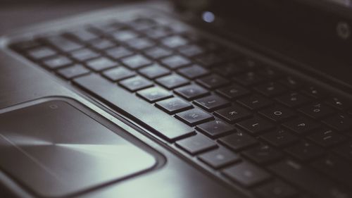 Close-up of laptop