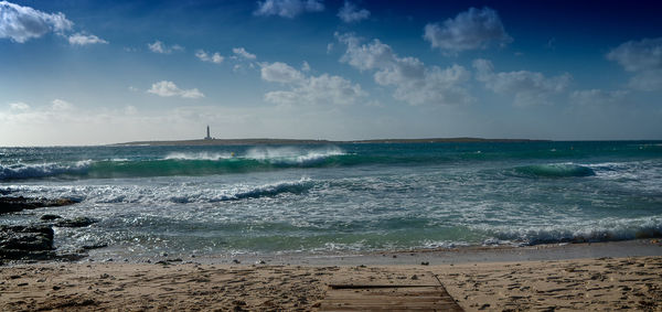 Scenic view of sea against sky