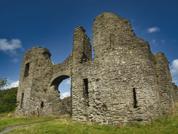 Low angle view of old ruin building