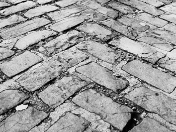 Full frame shot of cobblestone street