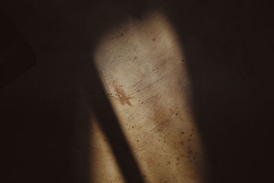 Close-up of shadow on wall