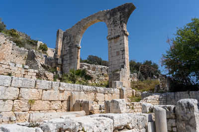 Old ruins against clear sky