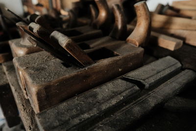 Close-up of rusty metal