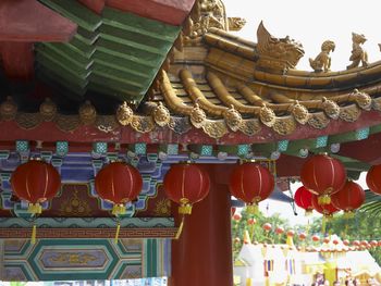 Low angle view of temple