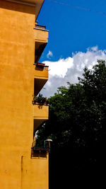 Low angle view of building against the sky