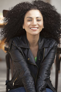 Portrait of smiling young woman