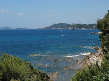 Scenic view of sea against sky