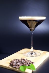 Close-up of drink on table