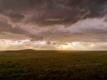 Dramatic sky over the mara