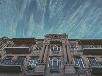 Low angle view of building against sky
